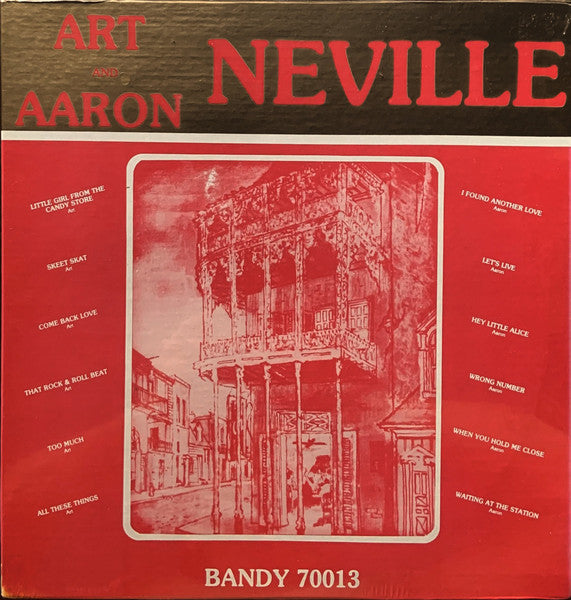 Art Neville And Aaron Neville : The Best Of Art And Aaron Neville (LP, Comp)