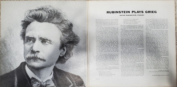 Arthur Rubinstein / Edvard Grieg : Rubinstein Plays Grieg (LP, Mono)