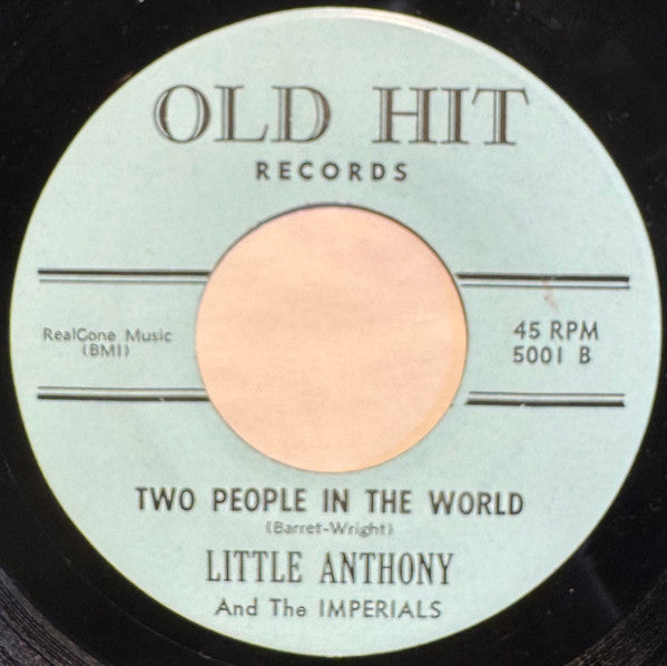 Little Anthony & The Imperials : Tears On My Pillow / Two People In The World (7", Single, RE)