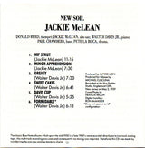 Jackie McLean : New Soil (CD, Album, RE)