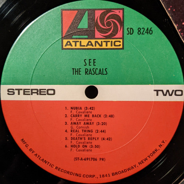 The Rascals : See (LP, Album, SXT)