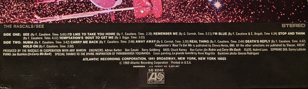 The Rascals : See (LP, Album, SXT)