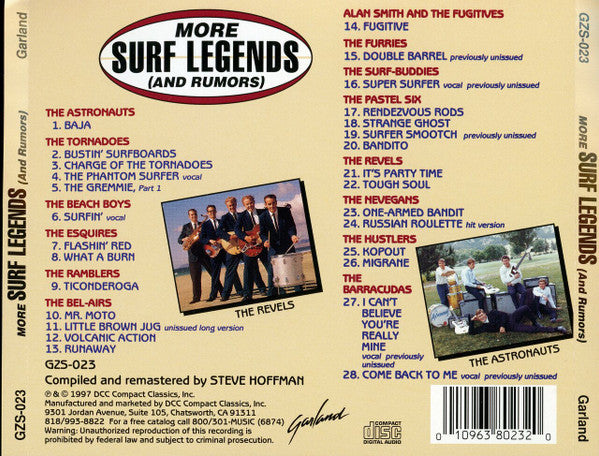 Various : More Surf Legends (And Rumors) (CD, Comp)