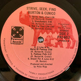 Ray Burton (2) & Gino Cunico : Strive, Seek, Find (LP, Album, Promo, pin)