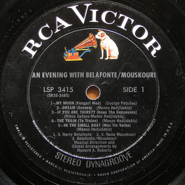 Harry Belafonte / Nana Mouskouri : An Evening With Belafonte / Mouskouri (LP, Album)