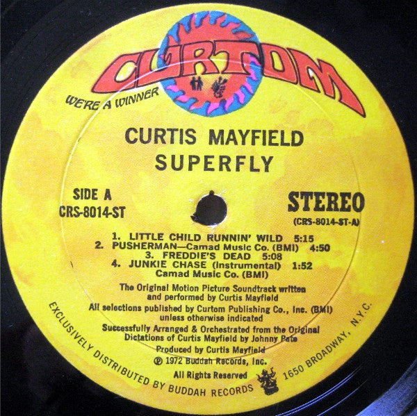 Curtis Mayfield : Super Fly (The Original Motion Picture Soundtrack) (LP, Album, Mon)