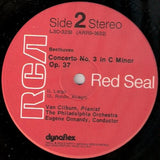 Ludwig van Beethoven - Van Cliburn, The Philadelphia Orchestra, Eugene Ormandy : Piano Concerto No. 3 (LP)