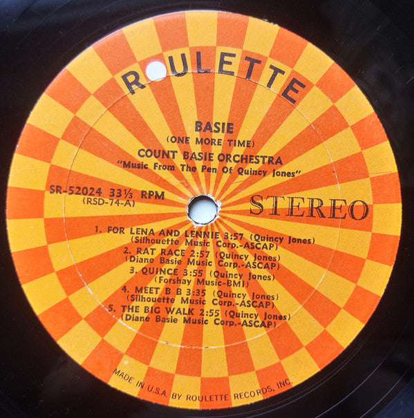 Count Basie Orchestra : Basie (One More Time) (LP, Album, RE)
