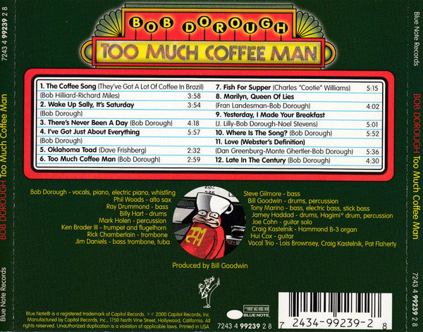 Bob Dorough : Too Much Coffee Man (CD, Album)