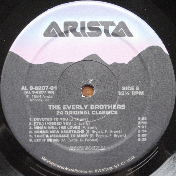 Everly Brothers : 24 Original Classics (2xLP, Comp)