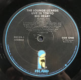 Lounge Lizards : Live In Tokyo - Big Heart (LP, Album)