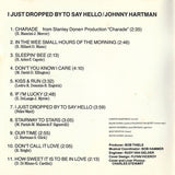 Johnny Hartman : I Just Dropped By To Say Hello (CD, Album, RE)