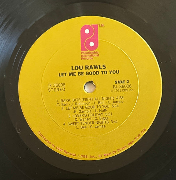 Lou Rawls : Let Me Be Good To You (LP, Album)