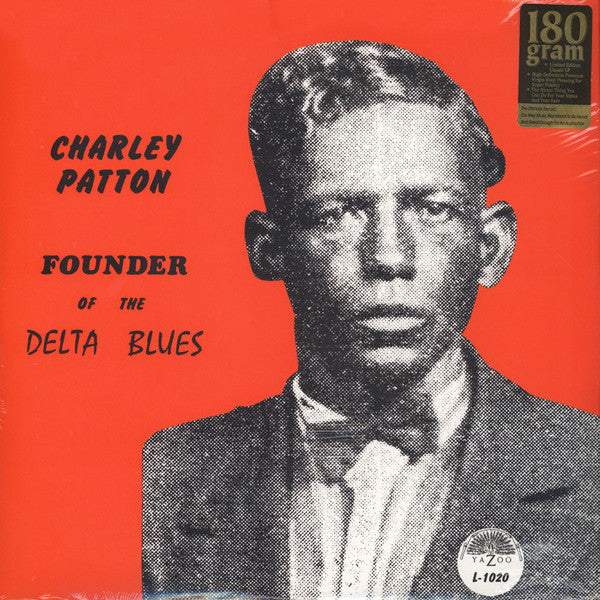 Charley Patton : Founder Of The Delta Blues (2xLP, Comp, Ltd, RE, 180)