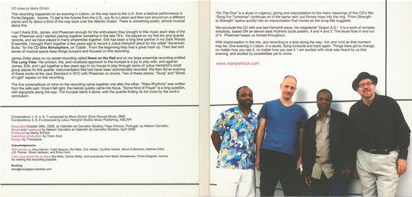 Marty Ehrlich Rites Quartet : Things Have Got To Change (CD, Album)