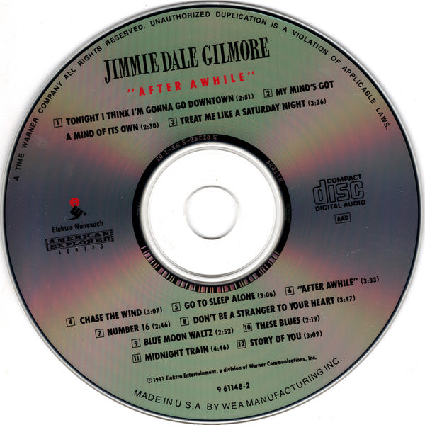 Jimmie Dale Gilmore : "After Awhile" (CD, Album, RE, RP)