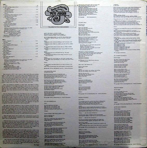 Pete Seeger : Banks Of Marble (LP, Album)