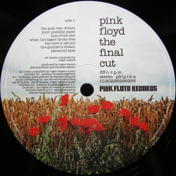 Pink Floyd : The final cut (LP, Album, RE, RM, 180)