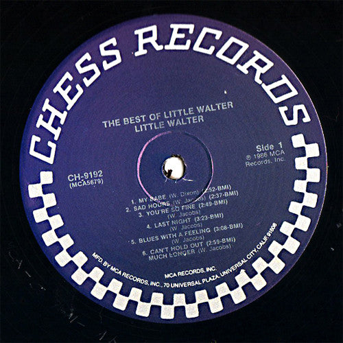 Little Walter : The Best Of Little Walter (LP, Album, Comp, RE, Pin)