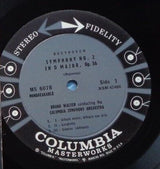 Bruno Walter, Columbia Symphony Orchestra / Ludwig van Beethoven : Symphony No. 1 In C Major - Symphony No. 2 In D Major (LP, 1st)
