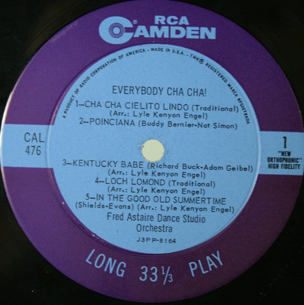 Fred Astaire Dance Studio Orchestra : Everybody Cha Cha! (LP, Album, Mono)