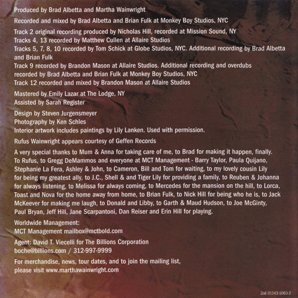 Martha Wainwright : Martha Wainwright (CD, Album)