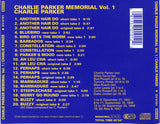 Charlie Parker : Charlie Parker Memorial Vol. 1 (CD, Album, Mono, RE, RM)