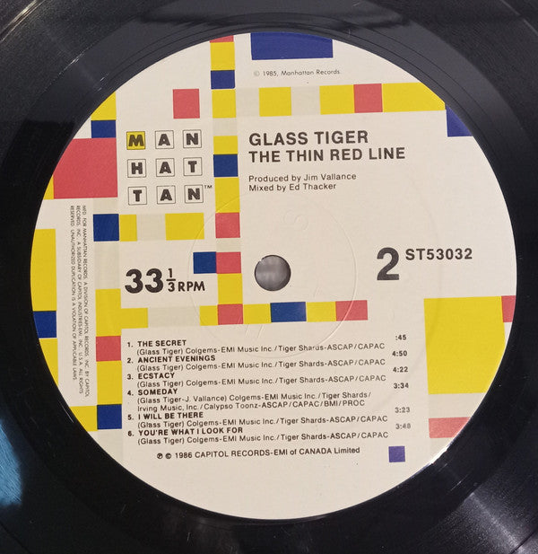 Glass Tiger : The Thin Red Line (LP, Album)