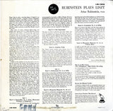 Arthur Rubinstein Plays Franz Liszt : Rubinstein Plays Liszt (LP, Mono)