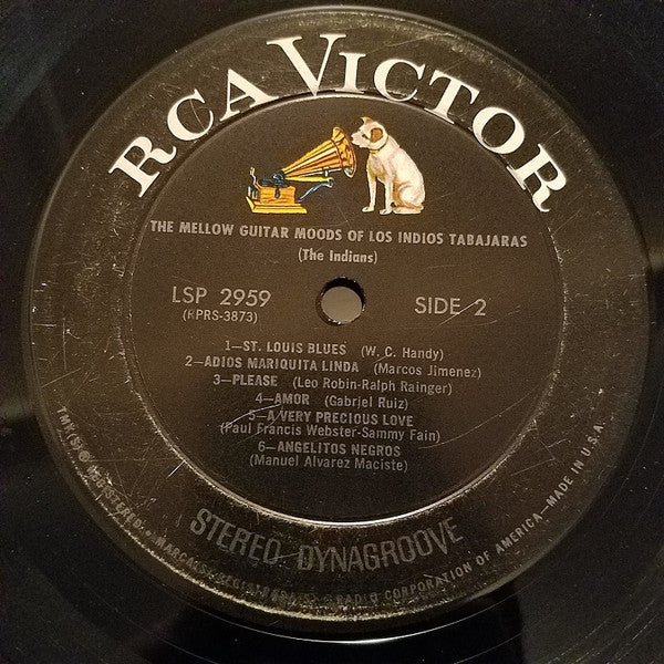 Los Indios Tabajaras : The Mellow Guitar Moods Of Los Indios Tabajaras (The Indians) (LP, Album)