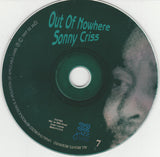 Sonny Criss : Out Of Nowhere (CD, Album, Club, RE)