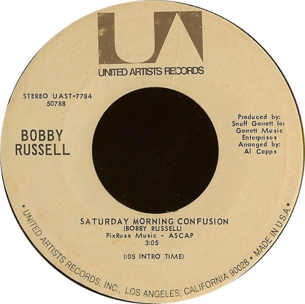 Bobby Russell : Saturday Morning Confusion (7", Single)