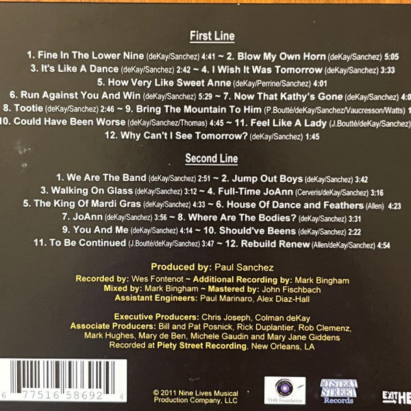 Colman DeKay and Paul Sanchez : Nine Lives A Musical Adaptation Volume 1 (CD, Album)