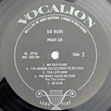 Peggy Lee : So Blue (LP, Album, Mono, Pin)