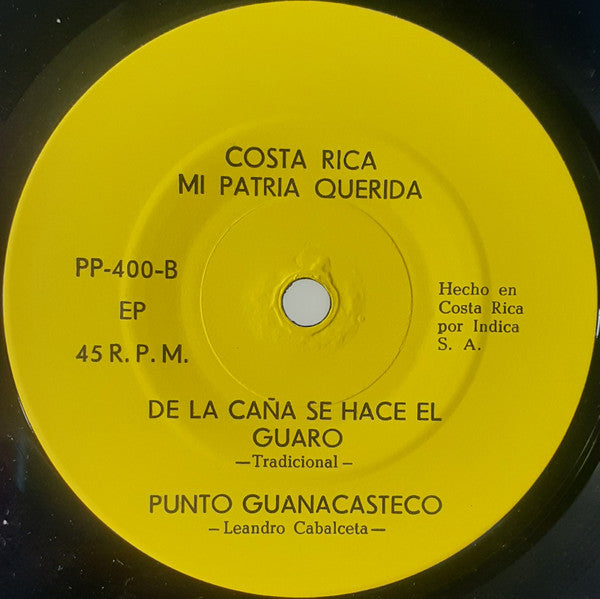 Trío Alma de América, Héctor Zúñiga, Leandro Cabalceta : Costa Rica: El Pais de la Amistad (7", EP)