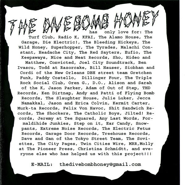 The Divebomb Honey : Get Up (7", EP)