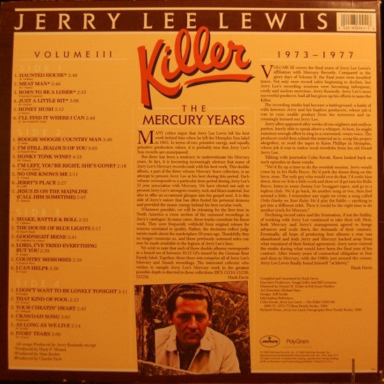 Jerry Lee Lewis : Killer : The Mercury Years Volume Three 1973-1977 (2xLP, Comp, Gat)