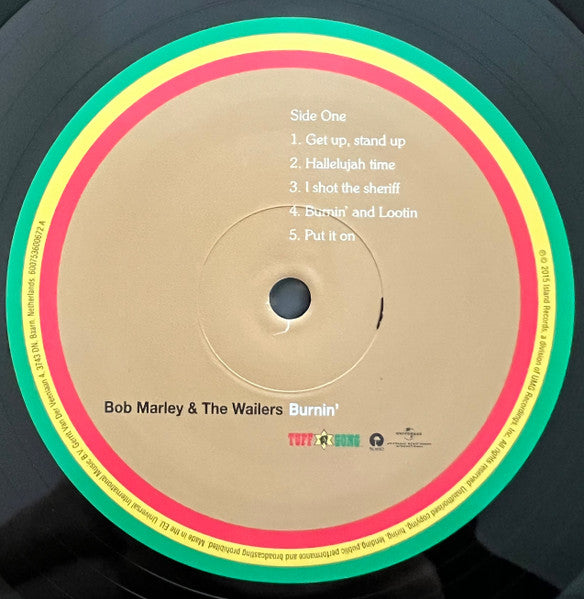 The Wailers : Burnin' (LP, Album, RE, 180)