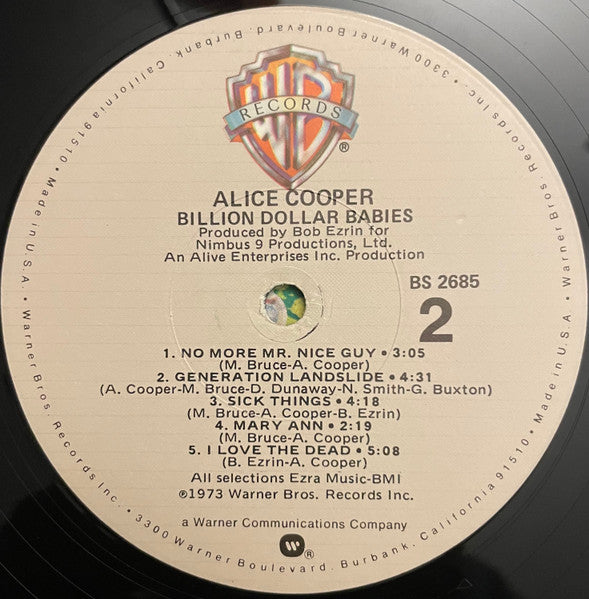 Alice Cooper : Billion Dollar Babies (LP, Album, RE, Win)