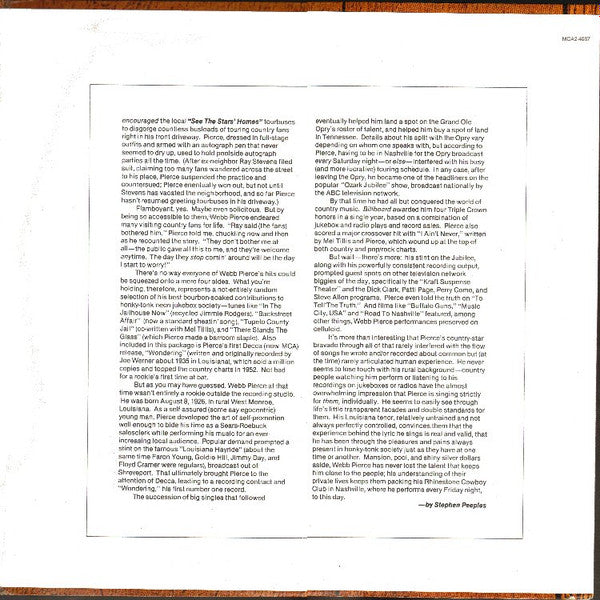 Webb Pierce : The Best Of Webb Pierce (2xLP, Comp)