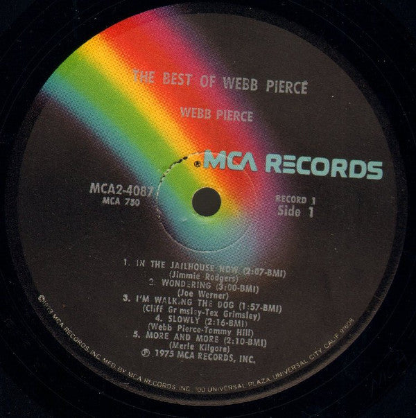 Webb Pierce : The Best Of Webb Pierce (2xLP, Comp)