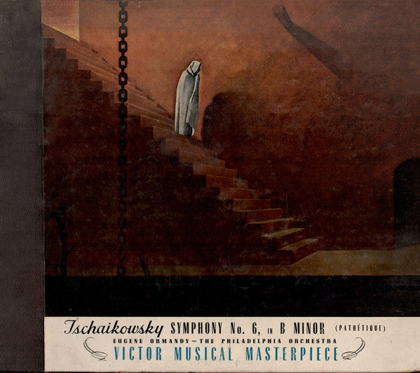 Pyotr Ilyich Tchaikovsky, Eugene Ormandy, The Philadelphia Orchestra : Symphony No. 6 In B Minor ("Pathétique") (5xShellac, 12", Album, RP, Ind)