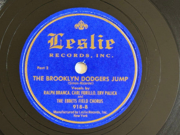 The Ebbets Field Chorus, Ralph Branca,, Carl Furillo, Erv Palica : The Brooklyn Dodgers Jump (10")