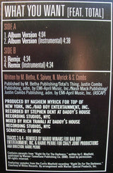 Mase Featuring Total : What You Want (12")