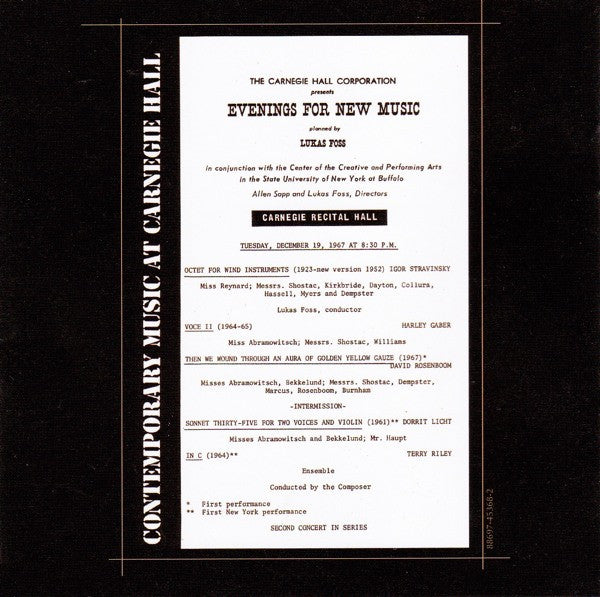 Terry Riley : In C (CD, Album, RE, RM, Jew)