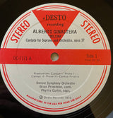 Denver Symphony Orchestra, Brian Priestman, Phyllis Curtin / Nerine Barrett - Alberto Ginastera / Frédéric Chopin : Milena (Dramatic Cantata For Soprano And Orchestra, Opus 37) / Concerto No. 2 In F Minor (For Pianoforte And Orchestra, Opus 21) (LP)
