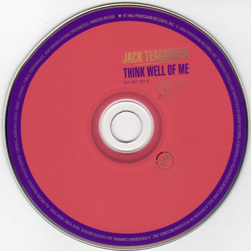 Jack Teagarden : Think Well Of Me (CD, Album, Ltd, RE, RM)
