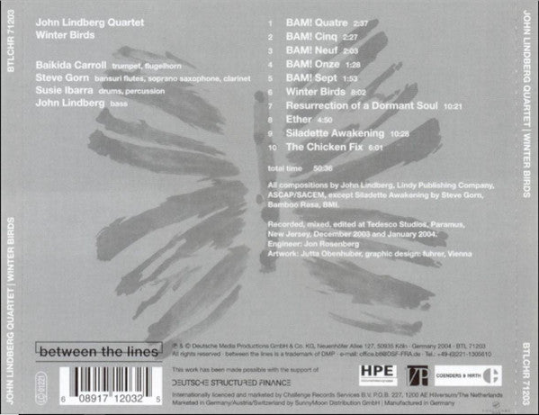 John Lindberg : Winter Birds (CD, Album)