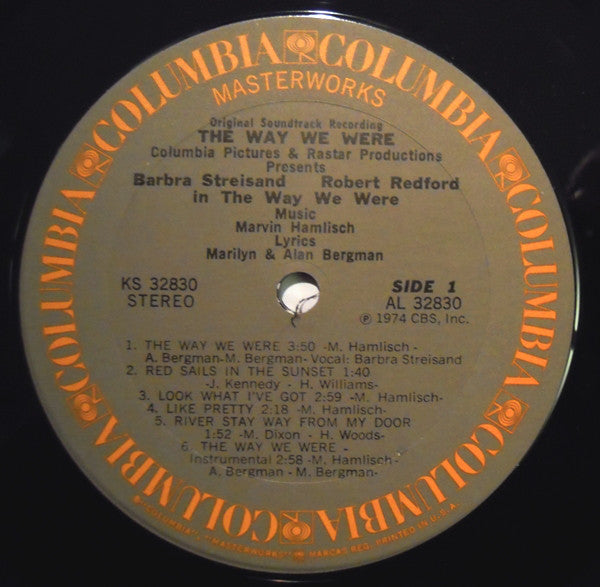Marvin Hamlisch : The Way We Were (Original Soundtrack Recording) (LP, Album, Pit)