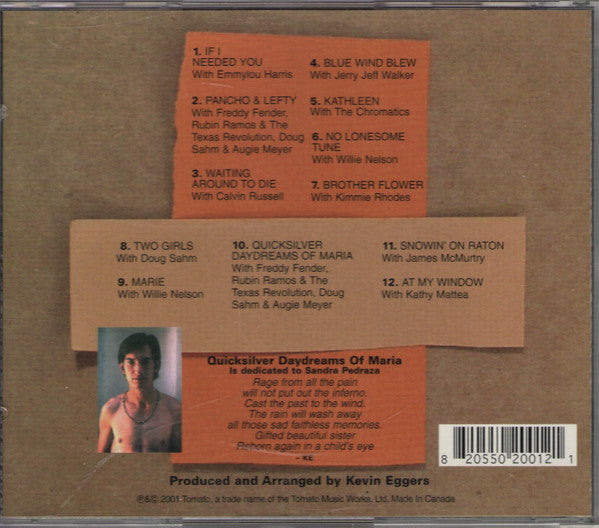 Townes Van Zandt : Texas Rain (The Texas Hill Country Recordings) (CD, Album)